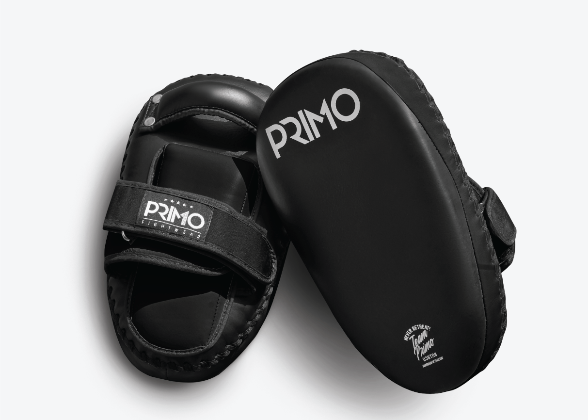 Primo Fight Wear Official Black / Microfiber Primo Elite Kick Pads - Small