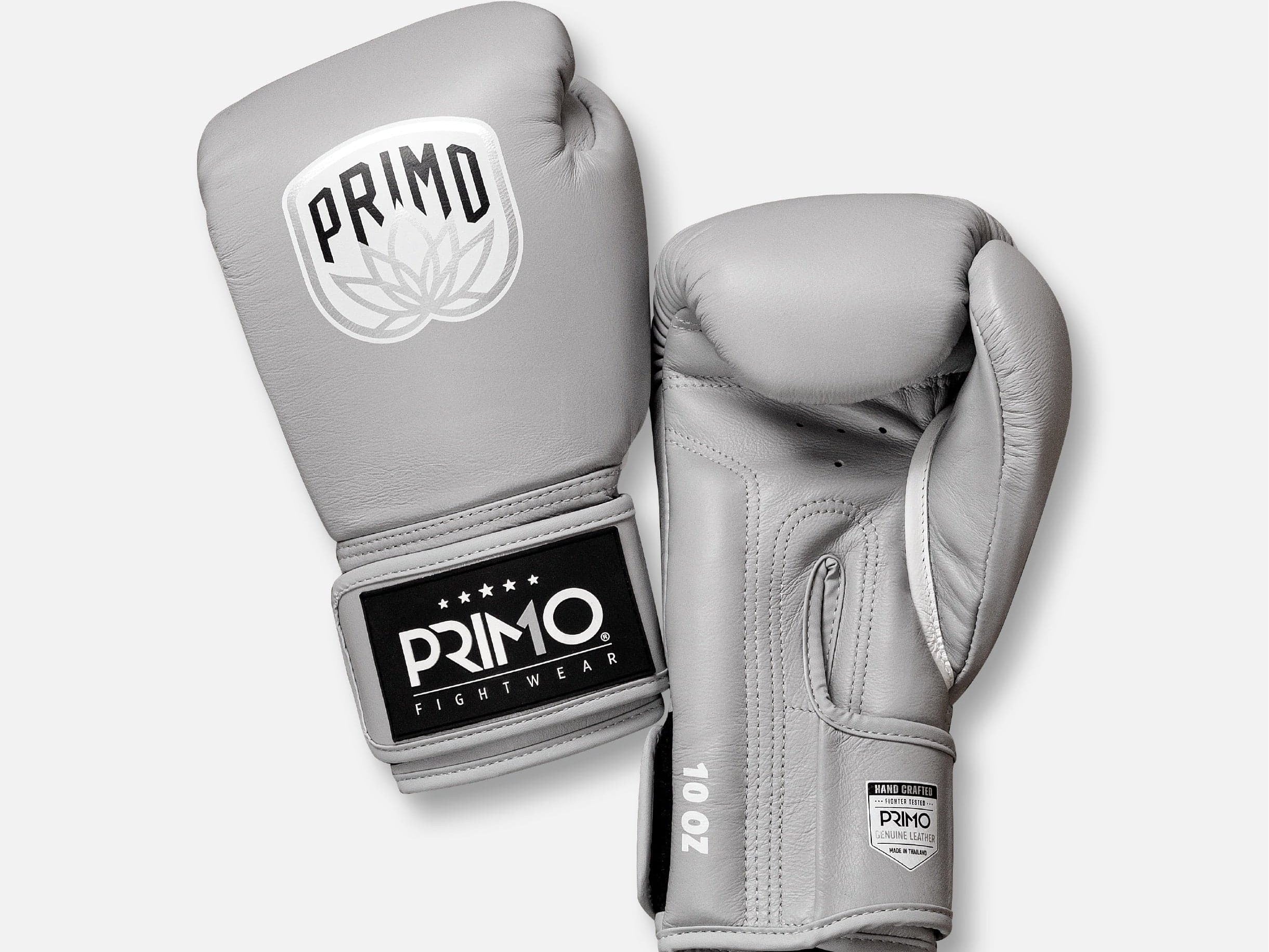 Primo Fight Wear Official Emblem 2.0 Boxing Gloves -  Mercury Grey