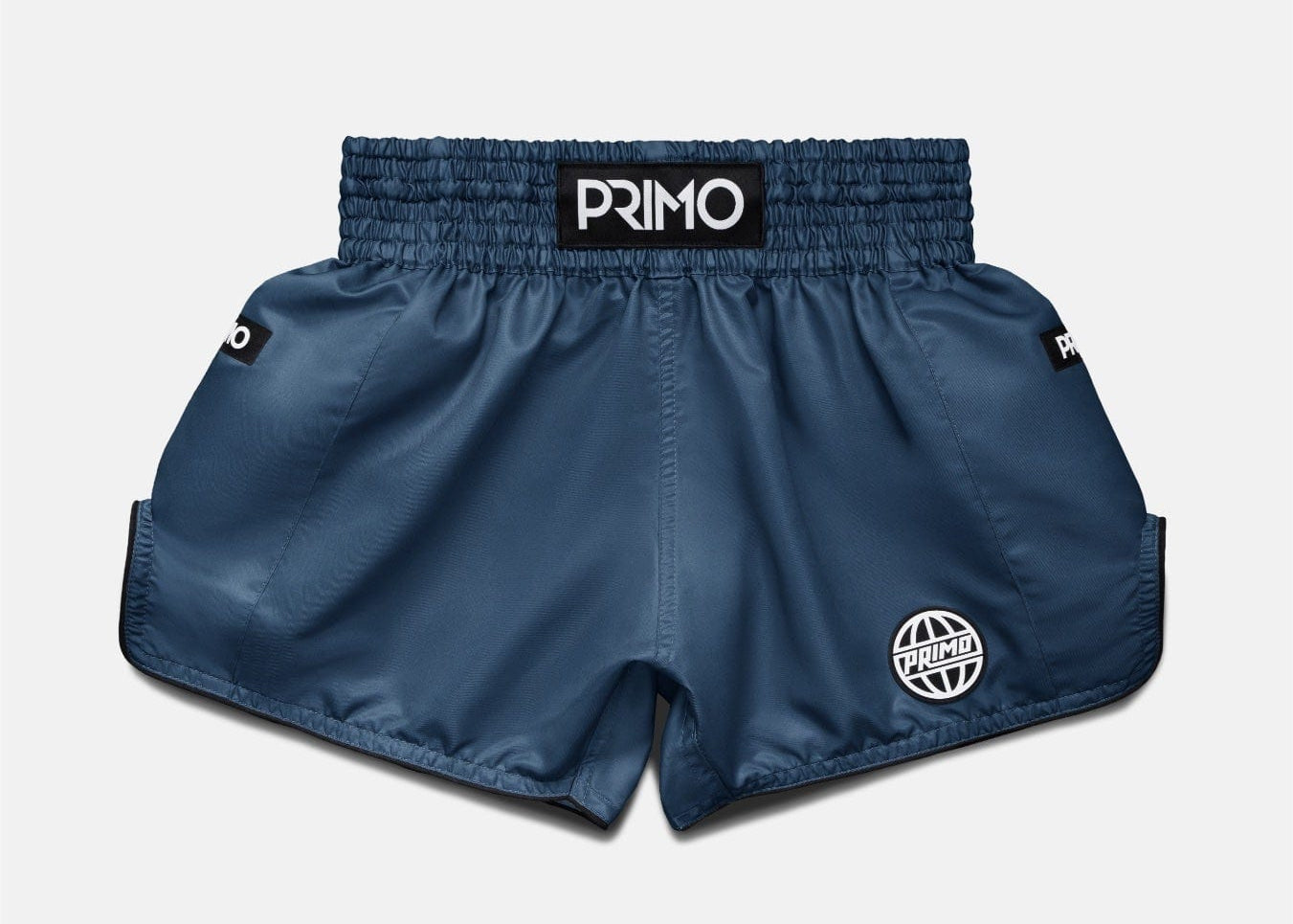 Primo Fight Wear Official Muay Thai Shorts - Alta Series - Steel Blue