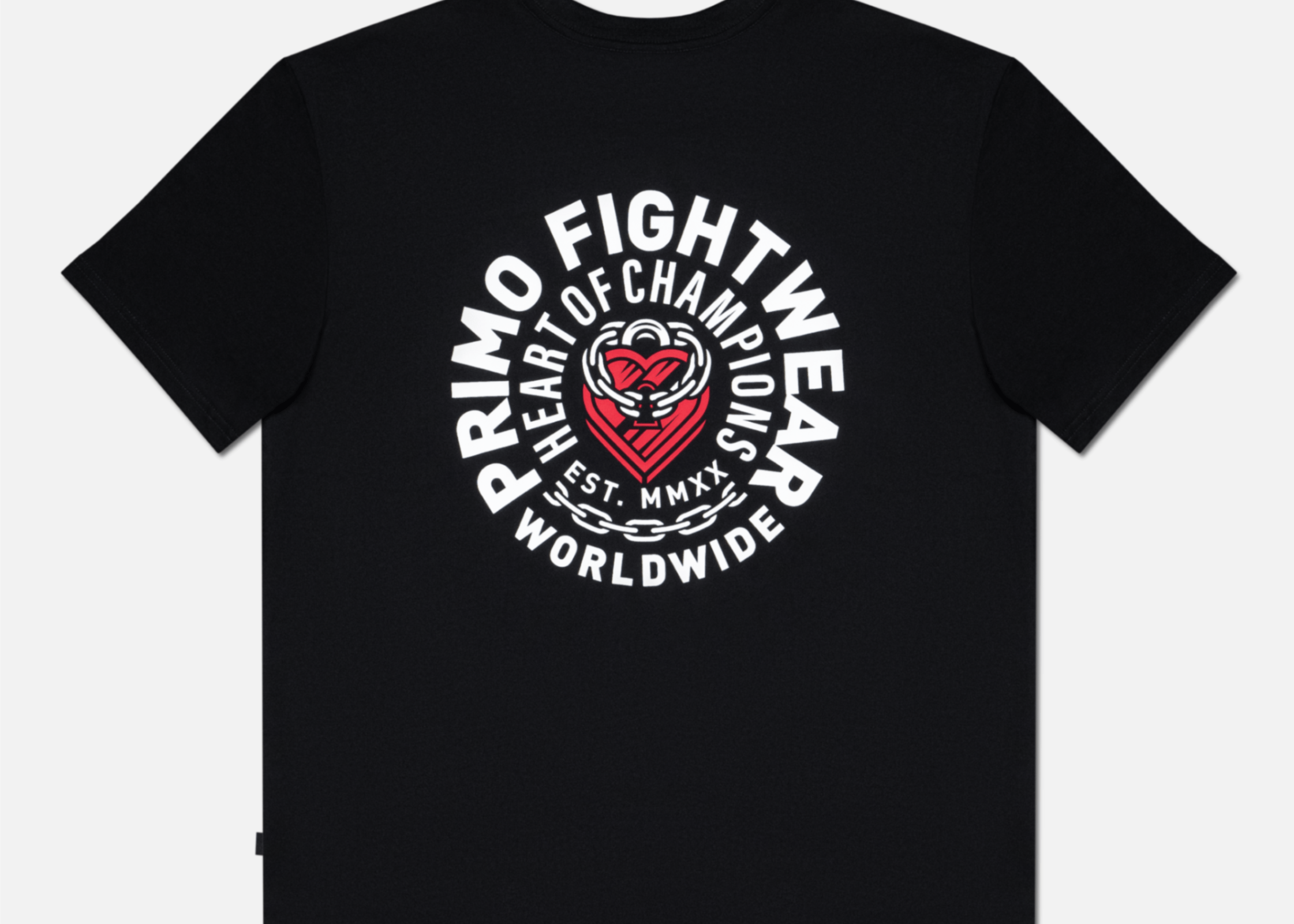 Primo Fight Wear Official Primo Heart Of Champions Cotton T-Shirt - Black