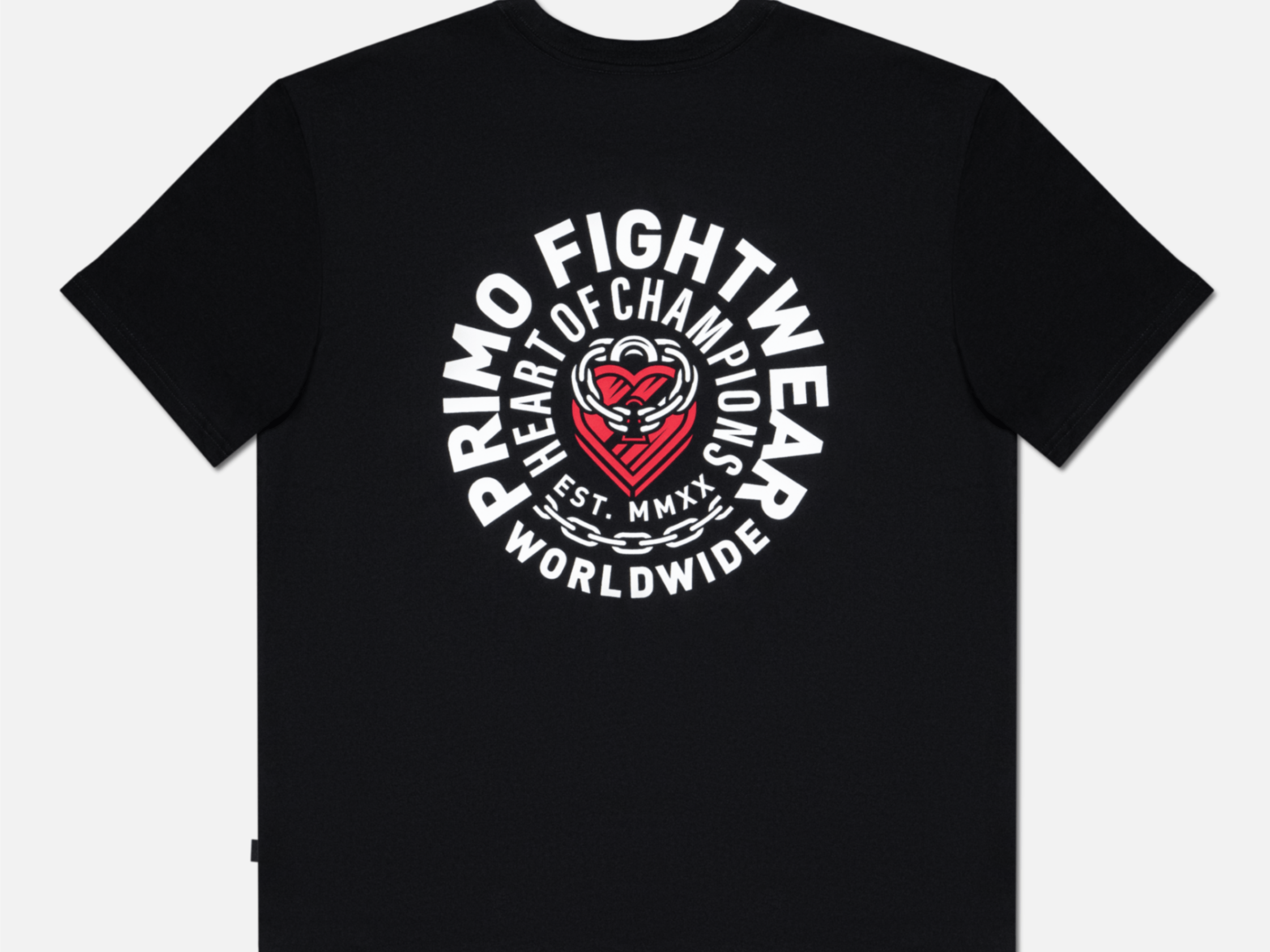 Primo Fight Wear Official Primo Heart Of Champions Cotton T-Shirt - Black