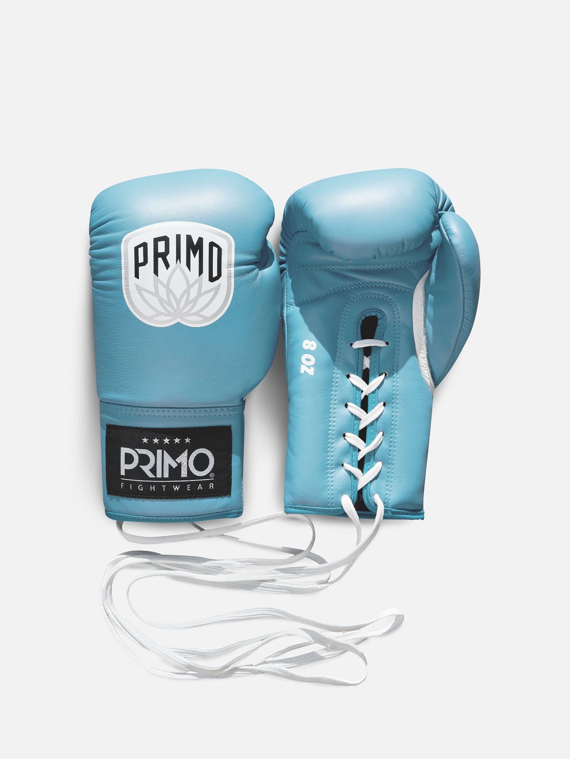 Primo Fight Wear Pro Lace Up Boxing Gloves - Arctic Blue – Primo ...